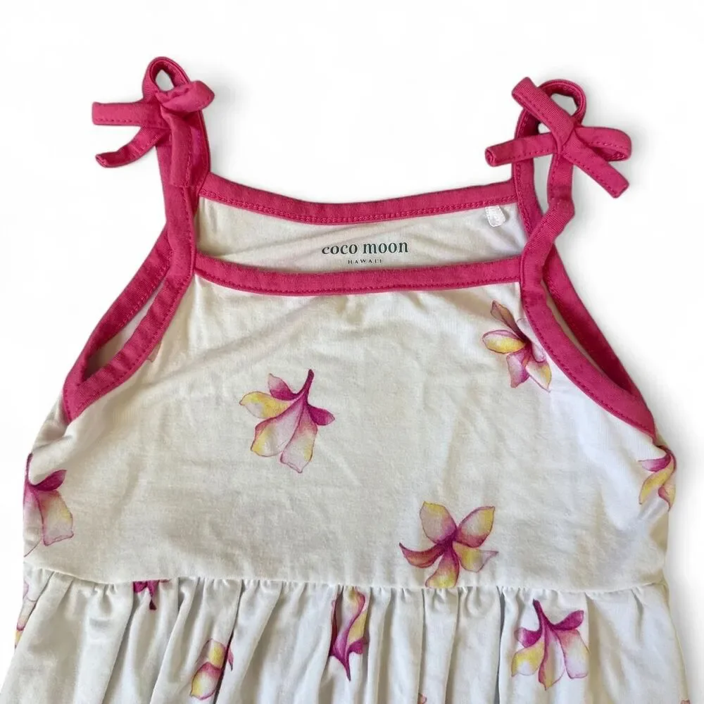 Coco Moon Hawaii Plumeria Bamboo Dress Girls Size 4T